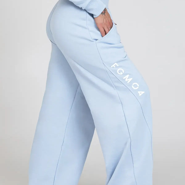 Laisvalaikio kelnės FGM04 „Ikonic Baggy New Celeste” - melsvos