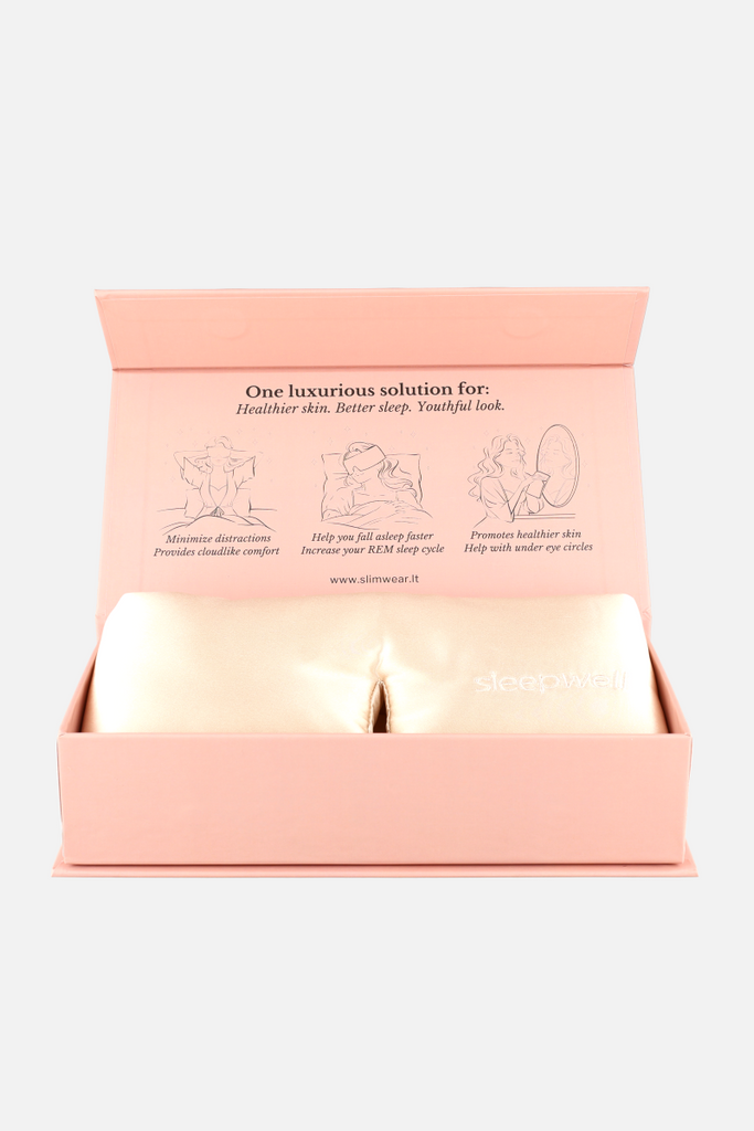 Šlkinė akių kaukė miegui