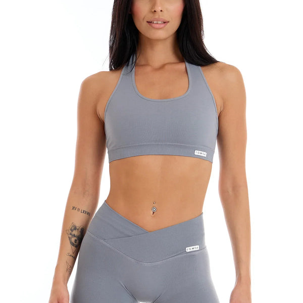 Sportinė liemenėlė FGM04 „Venere Blu Granito” - pilkai melsva