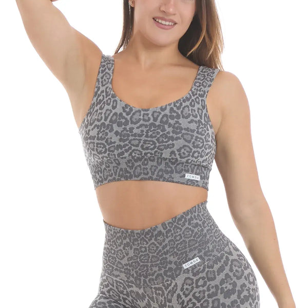 Sportinė liemenėlė FGM04 „Wild Essence Bambufir Grigio Chiaro” - pilka