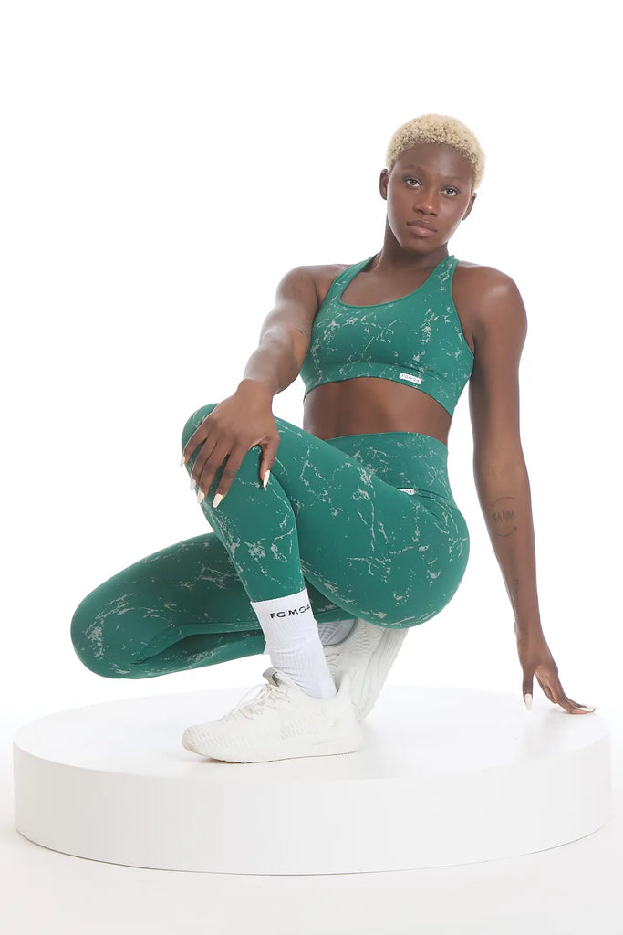 Kostiumelis sportui zalias slimwear