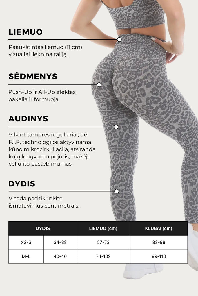 Tampres sportui pilkos slimwear