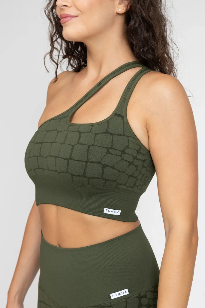 Chaki spalvos liemenėlė sportui